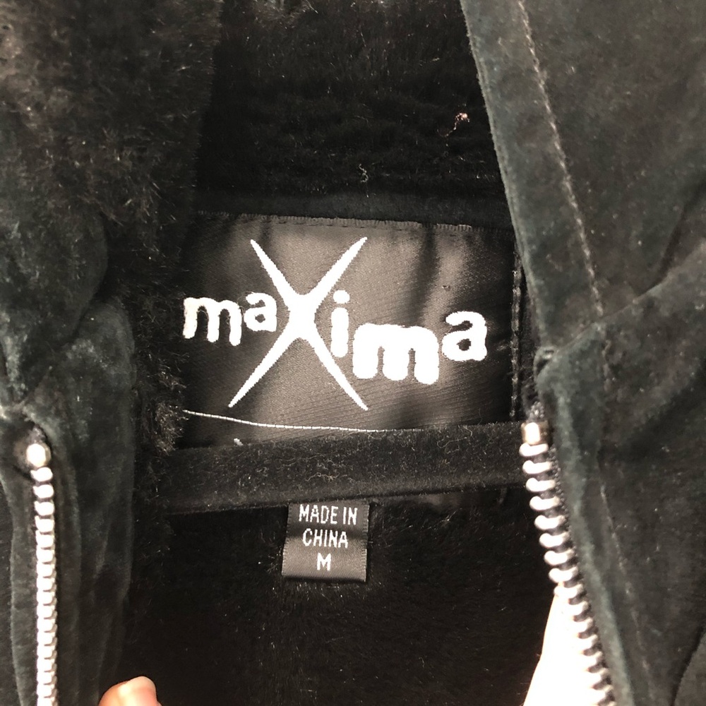 Maxima Black Suede Leather Jacket - image 3